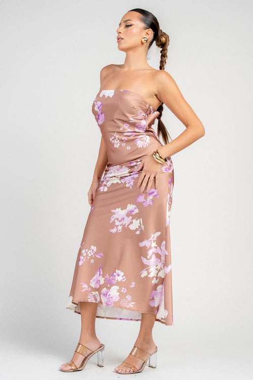 HD30845S / BACK LACE UP MIDI DRESS